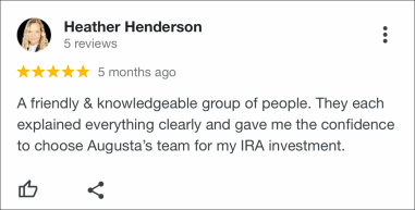 Augusta Precious Metals feedback