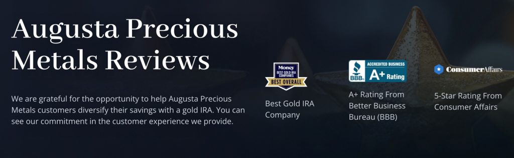 Various ratings and reviews about Augusta Precious Metals