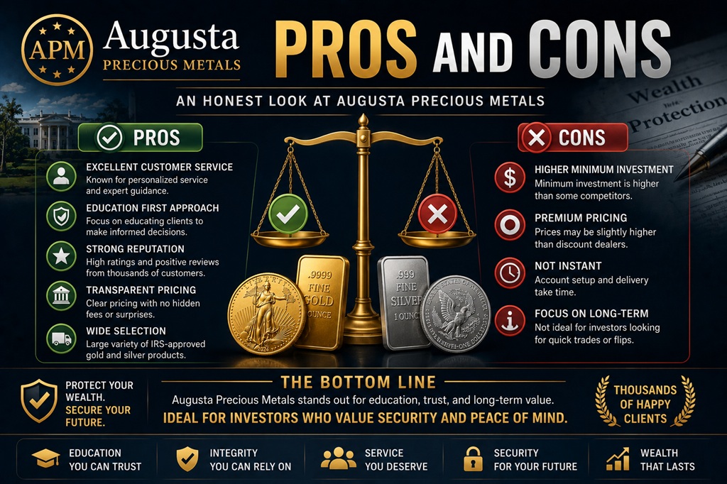 Augusta Precious Metals Pros and Cons