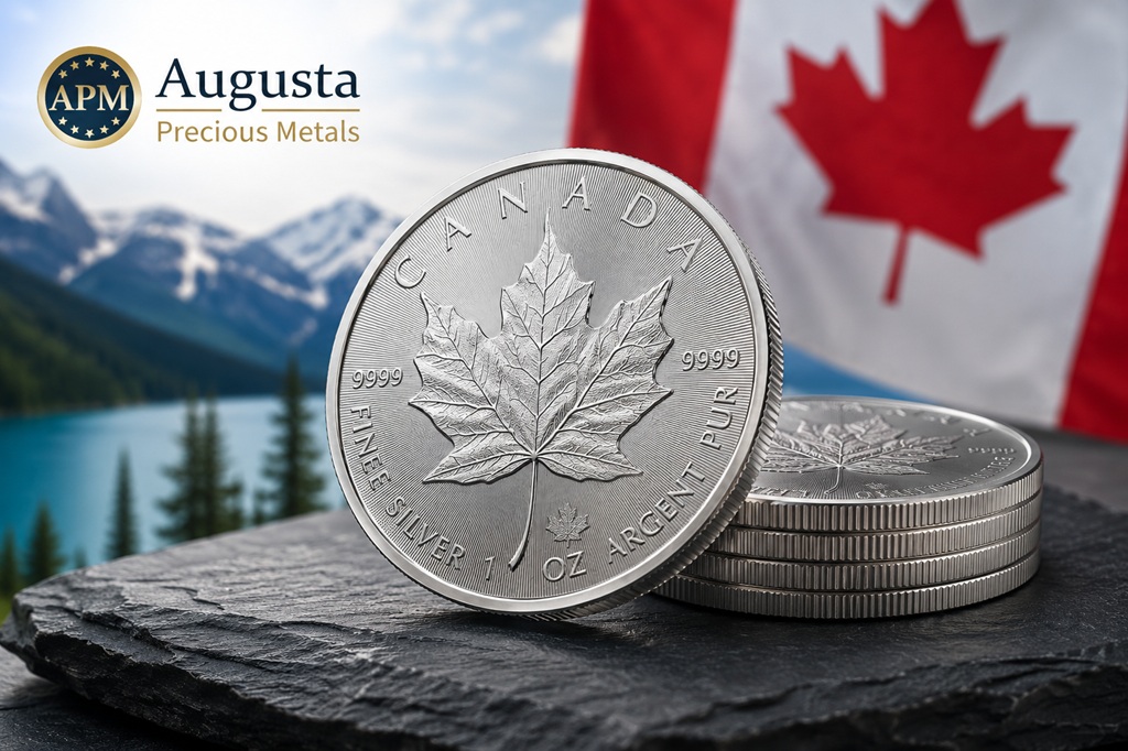 Augusta Precious Metals Canadian Silver Maple Leaf Coins